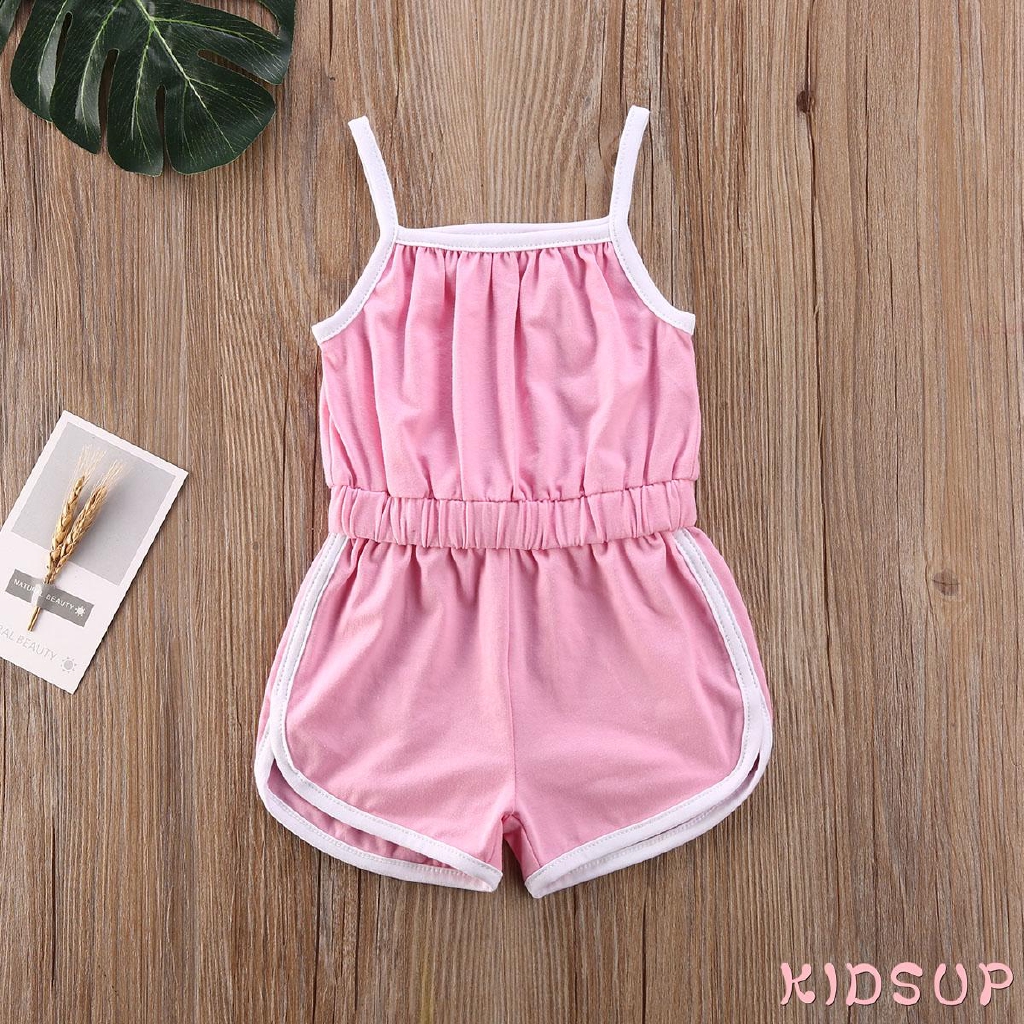 Jumpsuit Sát Nách Cho Bé Gái 1-5 Tuổi