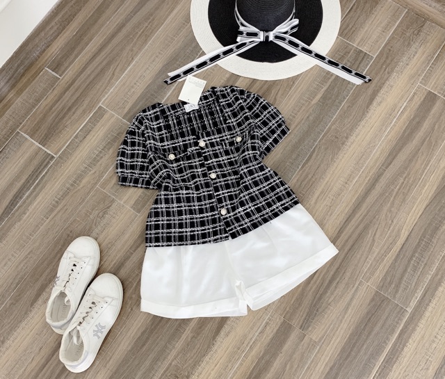 Set áo dạ mix quân sôc sang chảnh