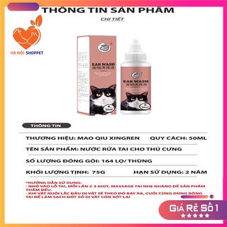 NƯỚC RỬA VỆ SINH TAI CHO MÈO - EAR WASH