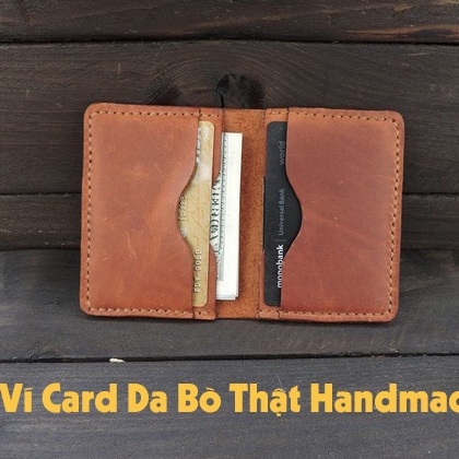 Ví Card Da Bò Ví Đựng Thẻ Nam Da Thật Handmade Libira Leather – Đồ Da Thủ Công Làm Theo Yêu Cầu