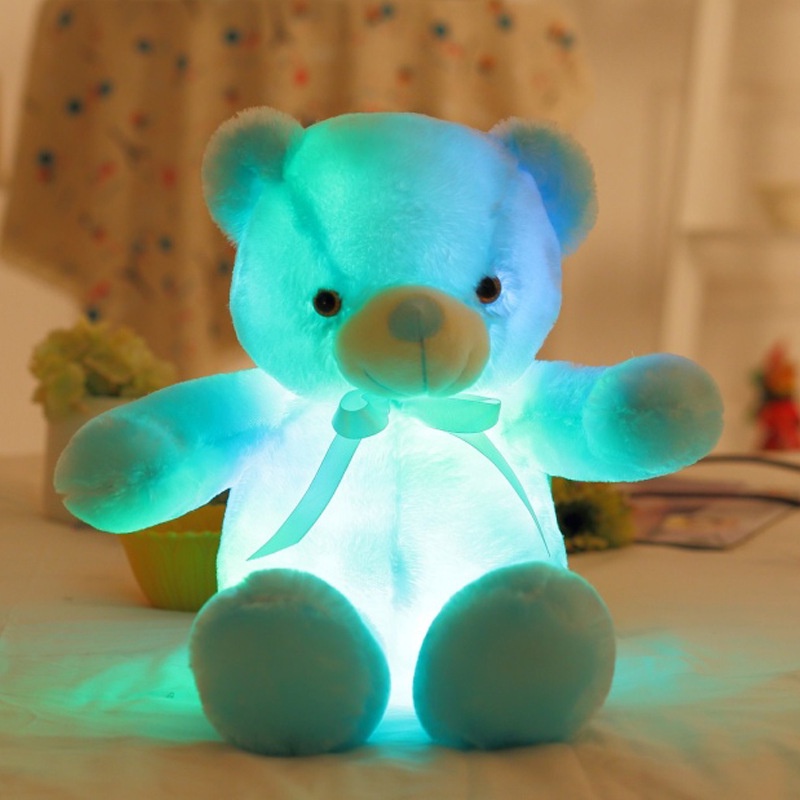 Gấu Teddy Nhồi Bông Có Đèn LED Phát Sáng 30CM