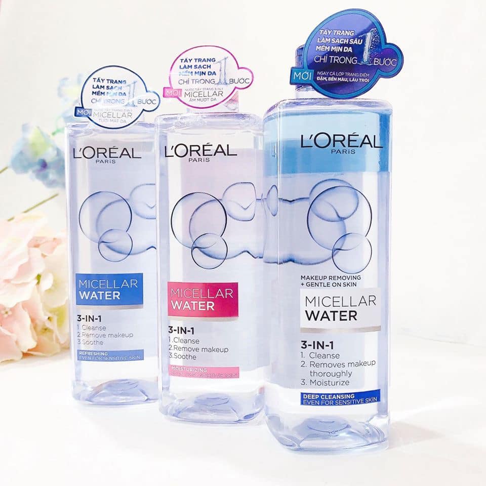 Nước tẩy trang L'Oreal Paris Micellar Water 400ml