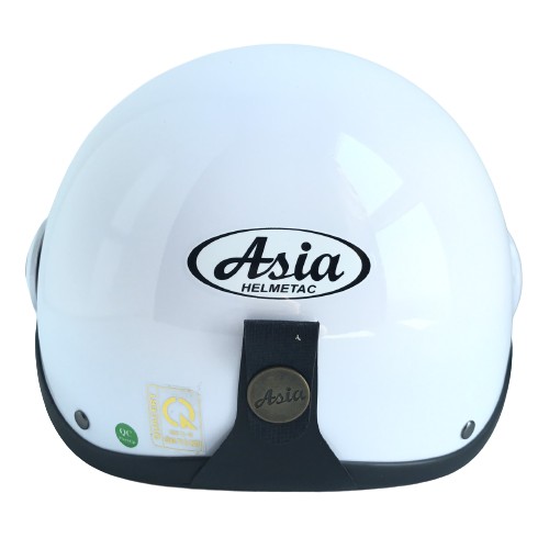 Mũ bảo hiểm nửa đầu kính chống lóa cao cấp - Asia MT105K Trắng bóng - Vòng đầu 57-59cm - Bảo hành 12 tháng