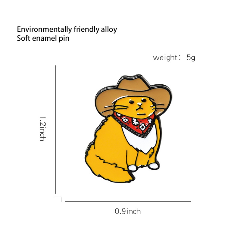 Ghim Cài Áo Hình Mèo Hoạt Hình Dễ Thương