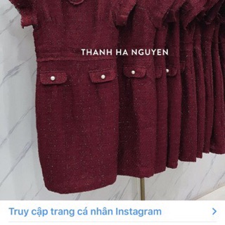 Combo đầm dạ tweed thu đông