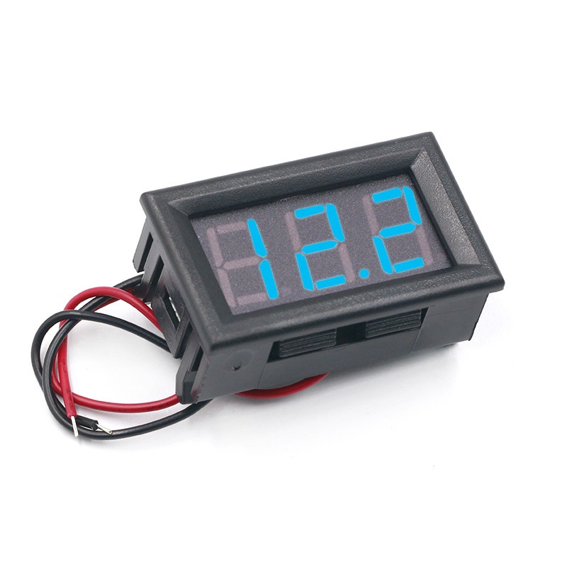Vôn Kế Điện Tử 2cm DC4.5V-30.0V Có Đèn LED Tiện Lợi Dễ Sử Dụng Sự Bảo Vệ