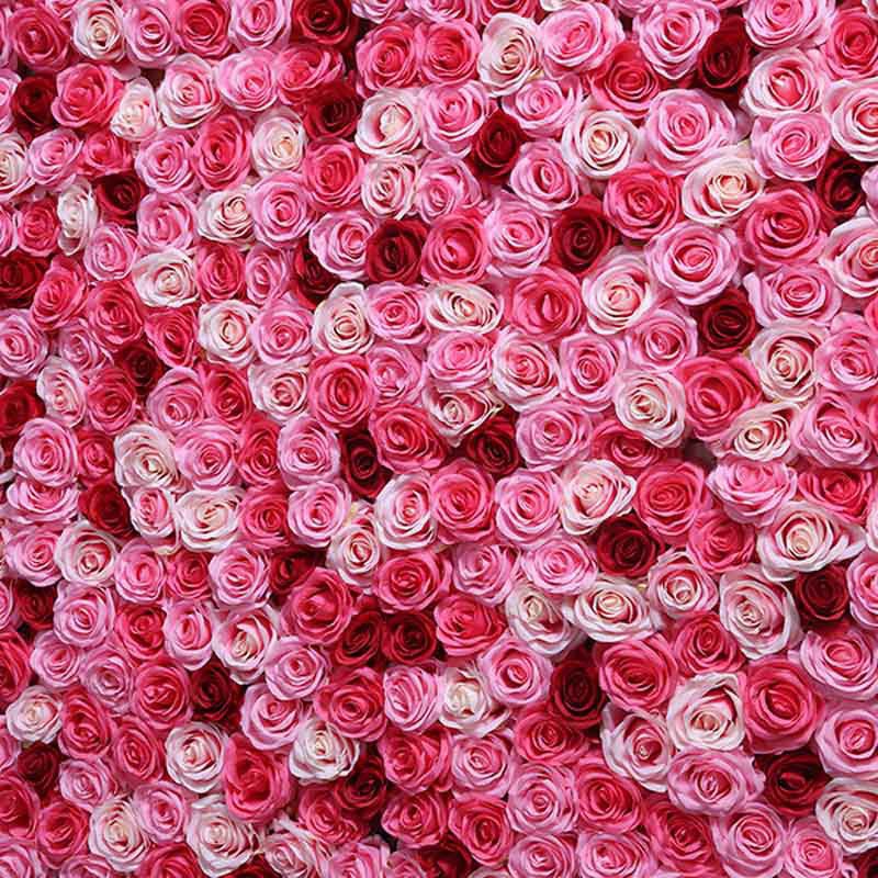 1 bó 50 hoa hồng giả bằng vải lụa để trang trí tiệc cưới