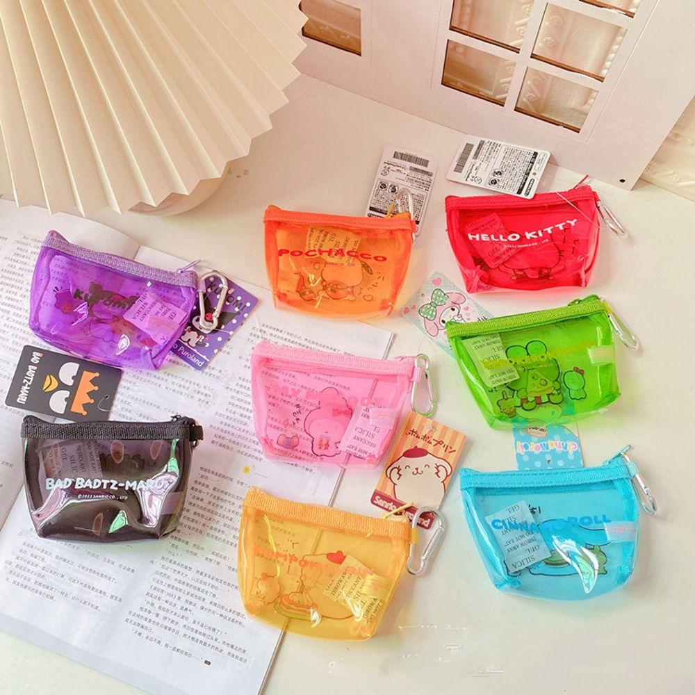 Túi Đựng Mỹ Phẩm / Tiền Xu Trong Suốt Hình Cinnamoroll Dễ Thương