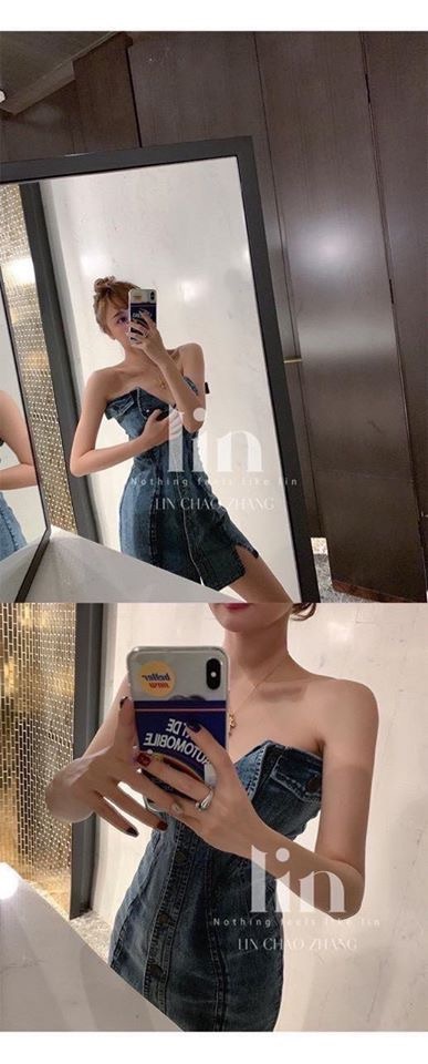 ❤️ SET ĐẦM ỐNG JEAN + SOMI PHỒNG