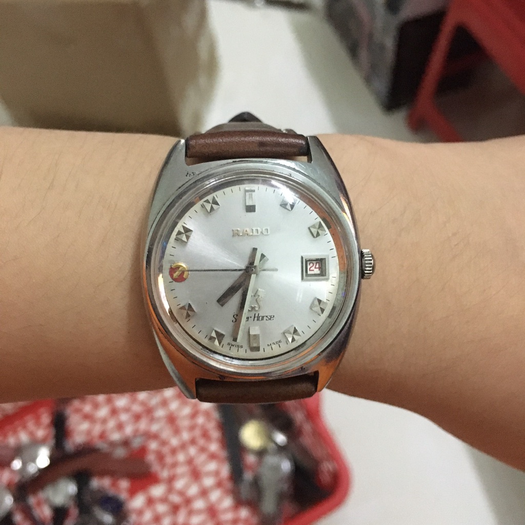 Đồng hồ cơ nam tự động RADO thương hiệu Silver Horse hàng si Nhật chính hãng