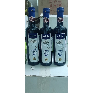 [NHẬP KHẨU Ý] Giấm Balsamic Lasicilia 500ml, dấm nho đen, dấm balsamic
