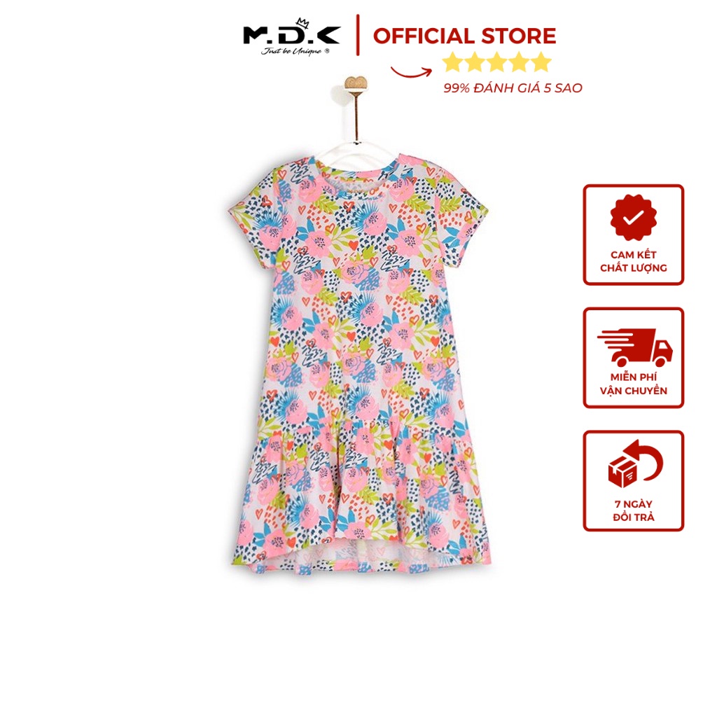 Áo Đầm Easy Dress M.D.K Signature Aop Ez Dress M.D.K - chất liệu cotton mềm mại, thoáng mát