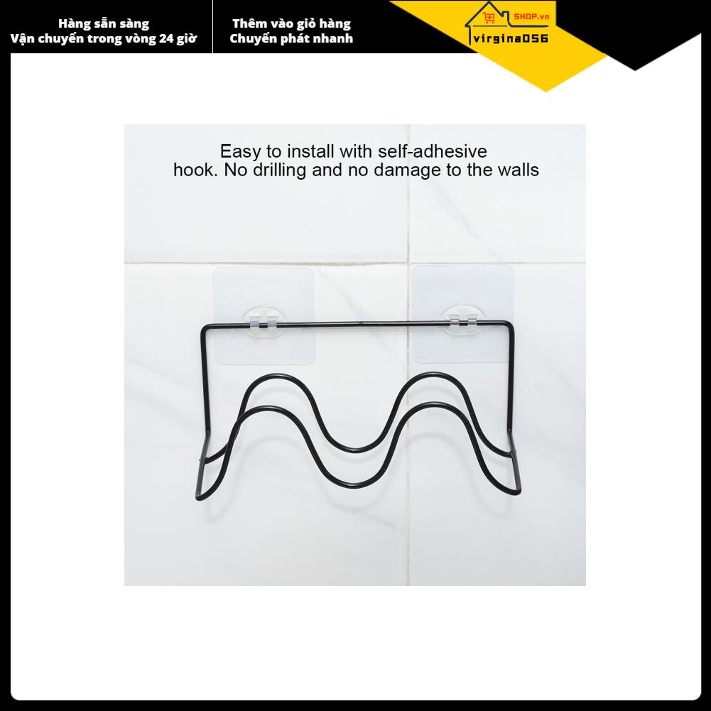 Virgina056 Double Layer Shoes Rack Hanger Shelf Holder Wall Mounted