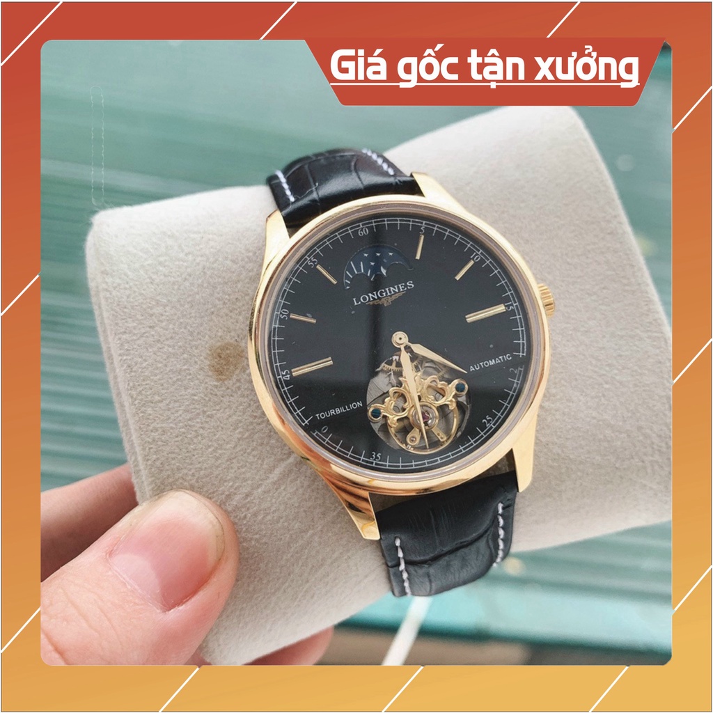 Đồng Hồ Nam longines Sapphire LA028 42mm Mặt lộ tim cơ Tourbilon Máy Cơ Automatic Nhật