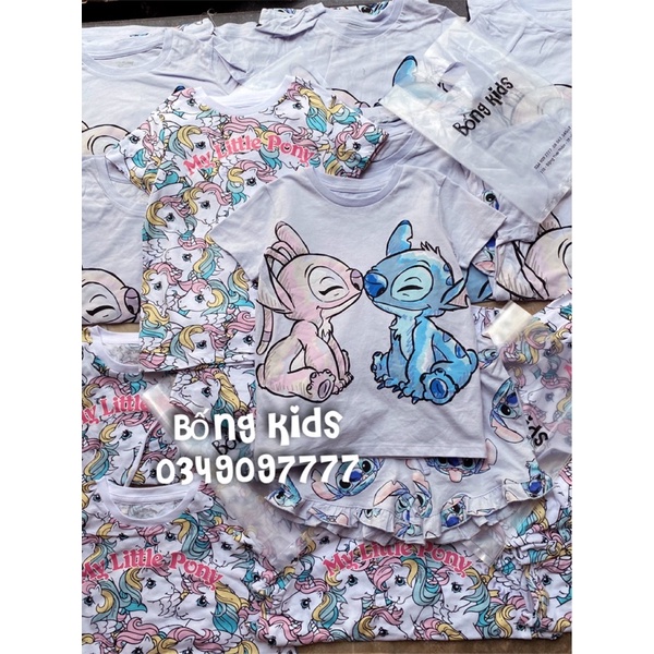 Bộ Hè Bé Gái In Hình FOX(quần trộn giao ngẫu nhiên)