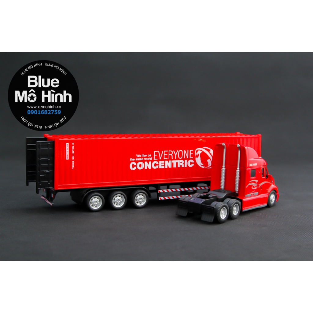 Xe mô hình đầu kéo container đầu xe bằng kim loại - Đầu dài