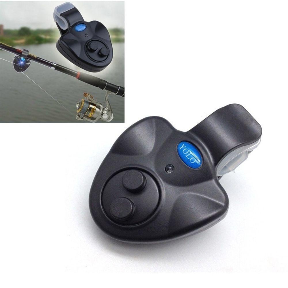 Thiết Bị Báo Động Cá Cắn Câu Có Đèn LED Màu Đen Tiết Kiệm Năng Lượng