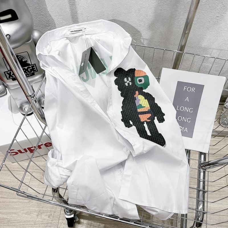 [Mã FAMARAL1 giảm 10K đơn 50K] ÁO SƠ MI HÌNH THÚ CHỮ BALEN | BigBuy360 - bigbuy360.vn