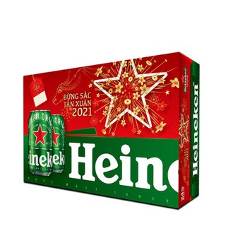 Thùng bia Heineken 24 lon thường 330ml/lon