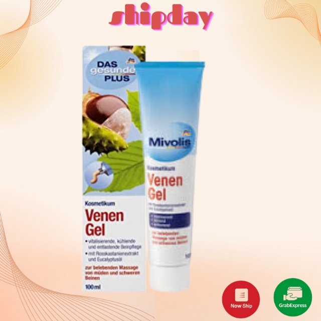 Gel bôi giãn tĩnh mạch Venen Gel Das Gesunde Plus Mivolis 100ml