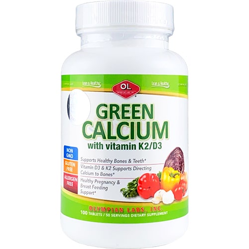 Viên uống Olympian Labs Green Calcium bổ sung canxi hữu cơ (100 viên)