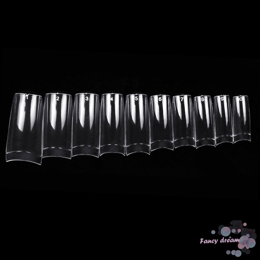 Set 100/500 móng tay giả chuyên dùng khi nối móng