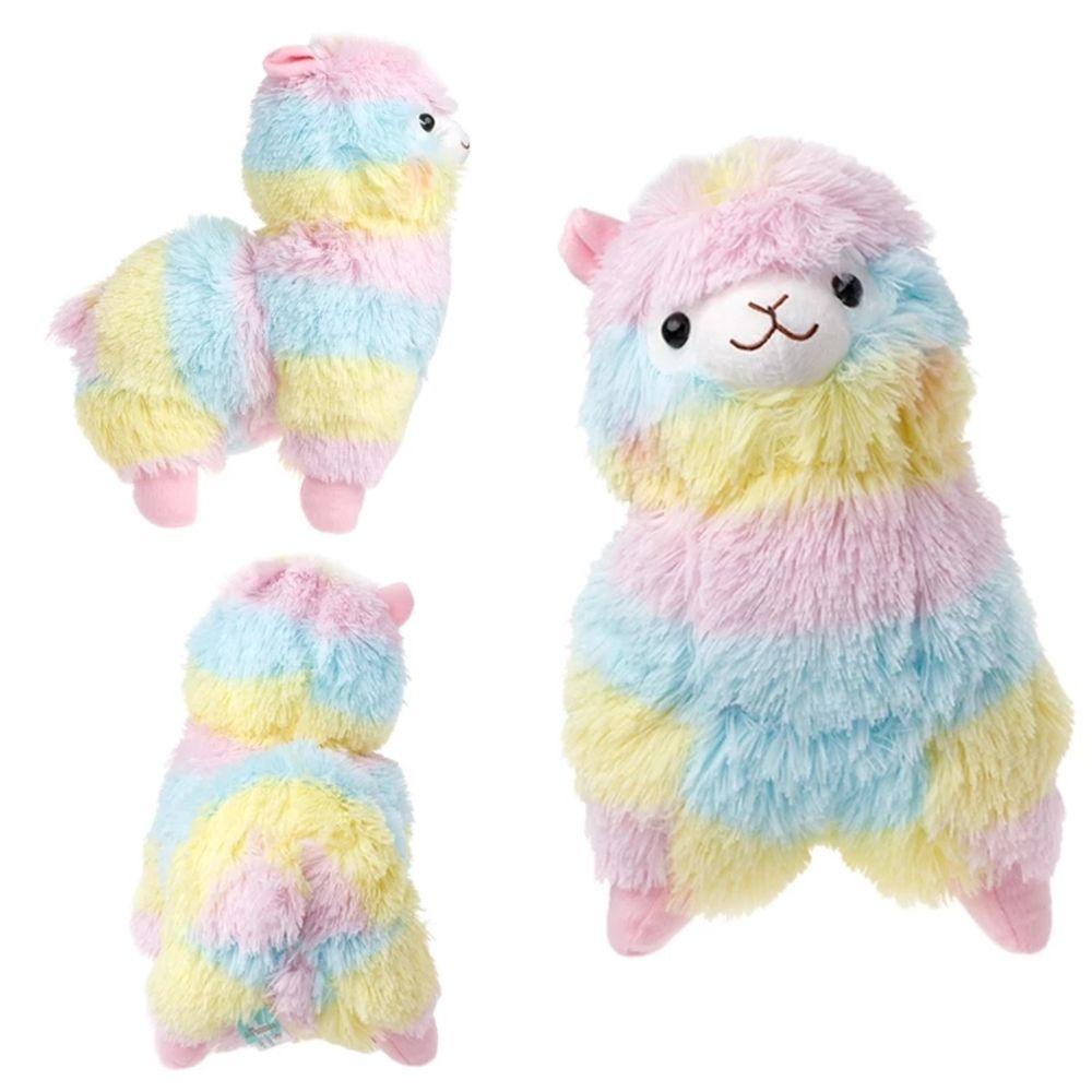 Búp Bê Nhồi Bông Hình Lạc Đà Alpaca Đa Sắc 25cm Mềm Mại