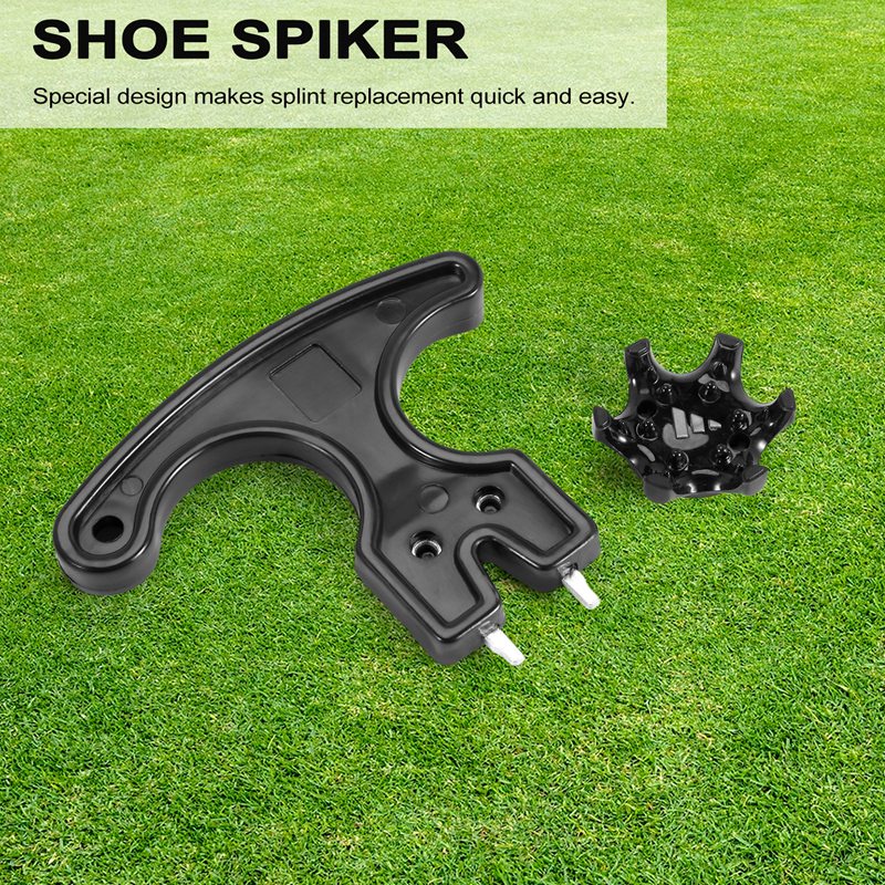 Bộ 20 Đinh Gắn Đế Giày Đánh Golf Chống Trượt Màu Đen Thay Thế + 1 Cờ Lê