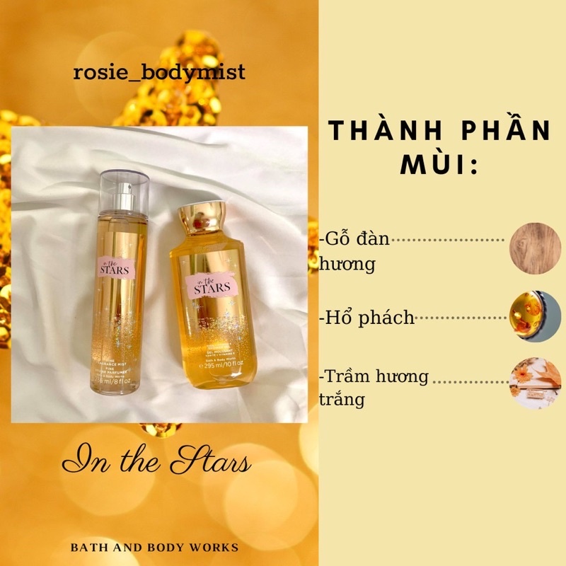 [Mã COSDAY giảm 8% đơn 150K] [AUTH]-xịt thơm IN THE STARS