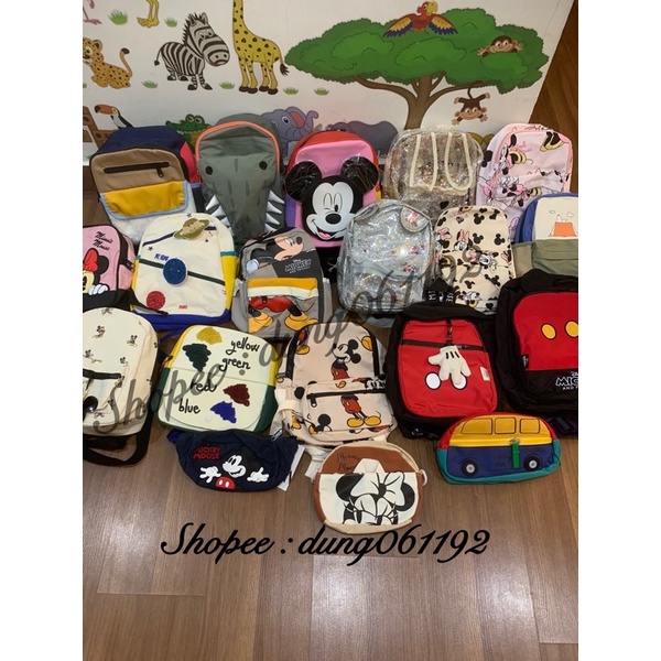 Balo túi xách zara hm các mẫu cho bé trai,bé gái 1-5Y,balo siêu nhẹ cho bé đi học