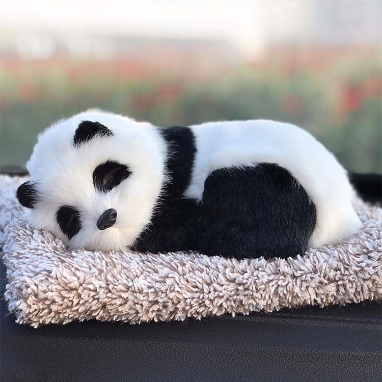 Chú chó nhồi bông bằng than tre hoạt tính khử mùi trên xe hơi