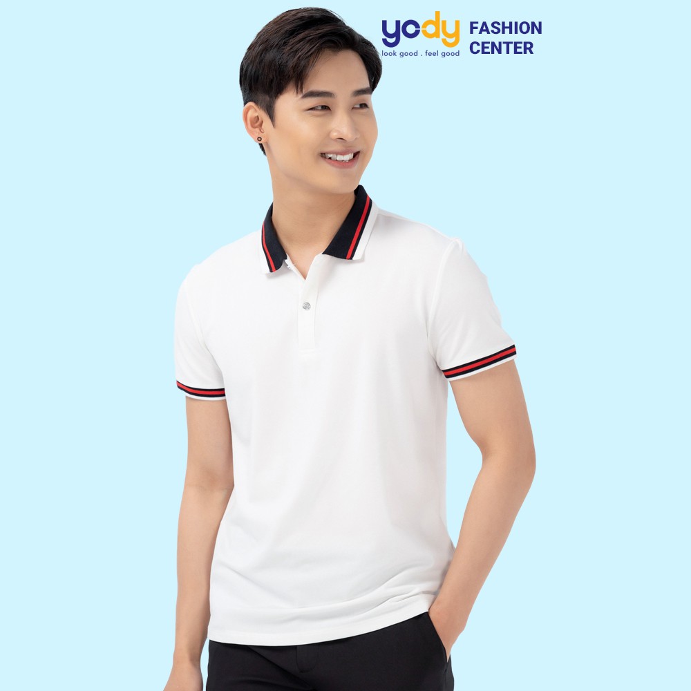 Áo polo nam YODY áo phông ngắn tay , thun có cổ  vải mềm mịn yody fashion APM3641