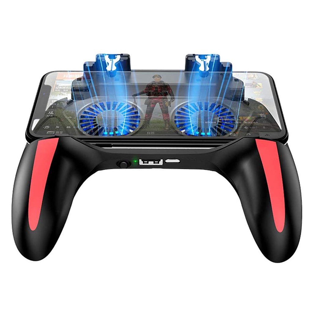 Tay Cầm Chơi Game Bắn Súng Pubg H10 có quạt tản nhiệt Tiện Dụng Cho Điện Thoại không kèm pin -dc4770