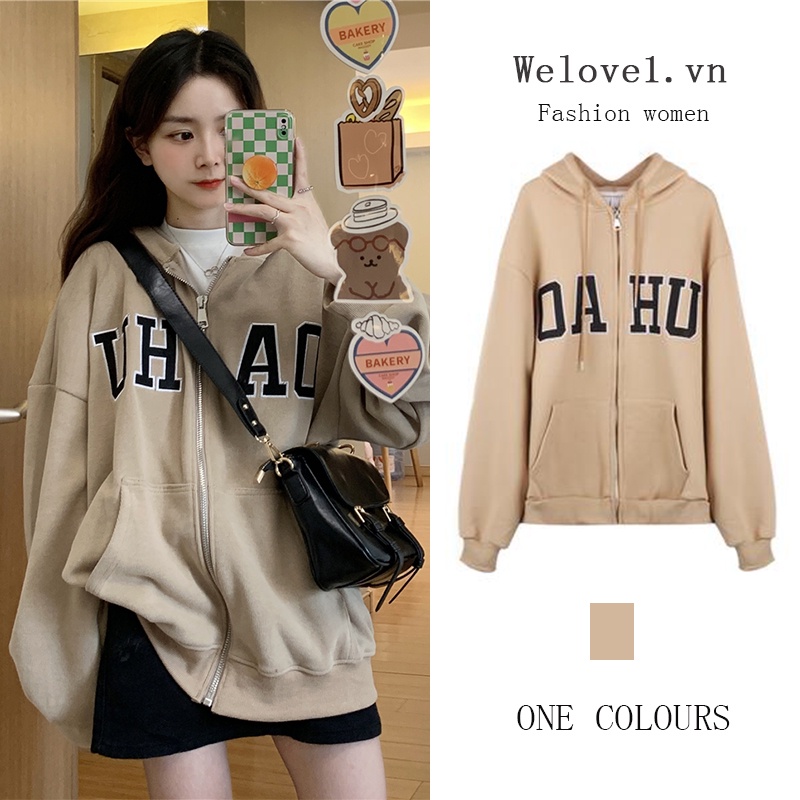 Áo Khoác cardigan Có Nón Dáng Rộng Dày Dặn Màu Xám Thời Trang Mùa Xuân Cho Nữ