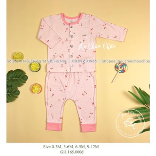 [ĐỦ MẪU] Bộ Nous Dài Tay Cài Thẳng Chất Mỏng Vừa Cho Bé Từ 0-3M Đến 9-12M