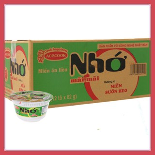 Thùng 12 tô miến Nhớ mãi mãi hương vị sườn heo 62g