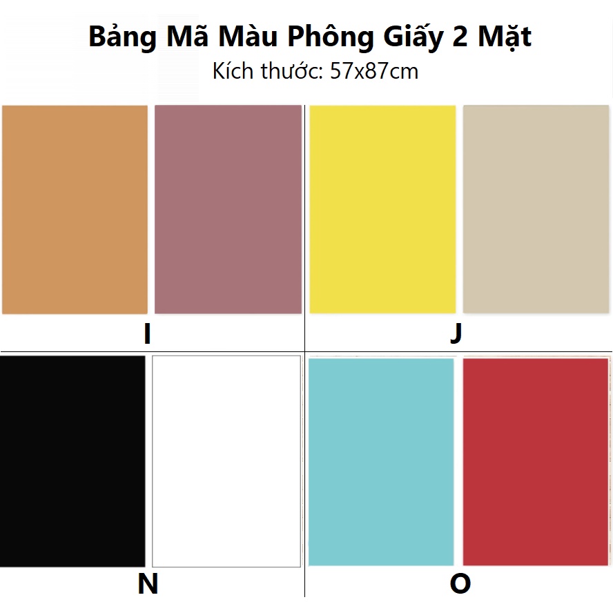 Phông Giấy Chụp Ảnh 2 Mặt Kích Thước 57x87cm Dày Dặn Không Thấm Nước, Phông Nền Chụp Ảnh Siêu Đẹp