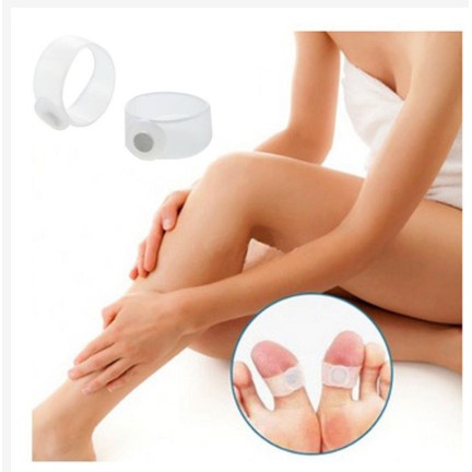 Bộ 2 vòng silicon đeo ngón chân đốt cháy mỡ thừa giảm cân hiệu quả