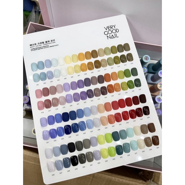 Set sơn gel VERYGOOD NAIL 60 màu cao cấp - tặng 1 bảng màu + base top + box