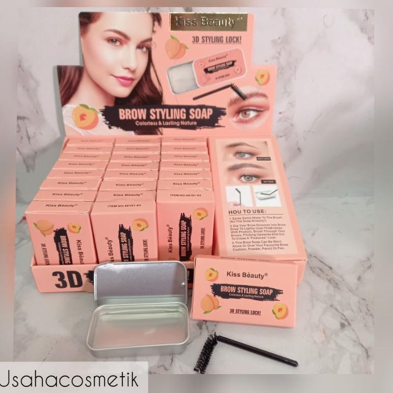 (hàng Mới Về) Xà Phòng Tạo Kiểu Lông Mày 3d Kiss Beauty Per.68181-03 | BigBuy360 - bigbuy360.vn