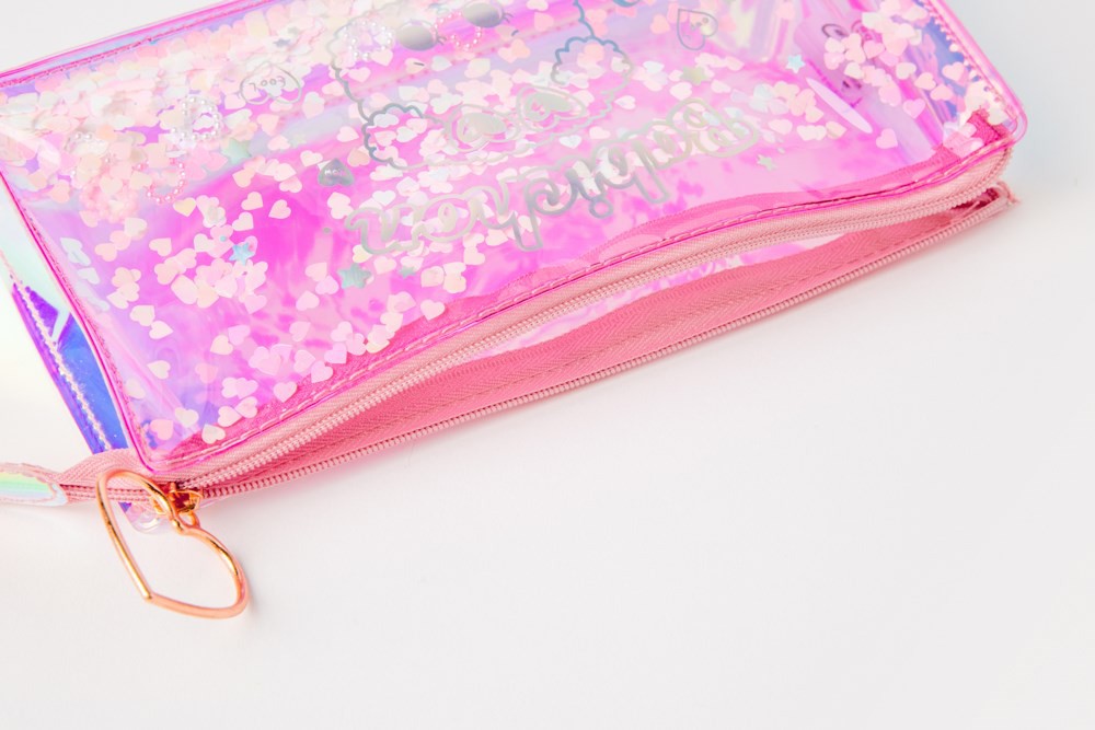 Túi Hologram ARTBOX Hàn Quốc Họa Tiết Barbichon Màu Hồng Lấp Lánh Kim Tuyến