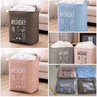 Túi đựng đồ giỏ đựng chăn màn quần áo tiện lợi có dây rút gấp họn được