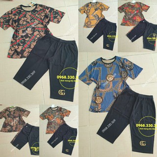 Set bộ cotton phối voan giấy lửng siêu xinh