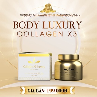 Kem body luxury collagen x3 đông anh dưỡng trắng da toàn thân 250g