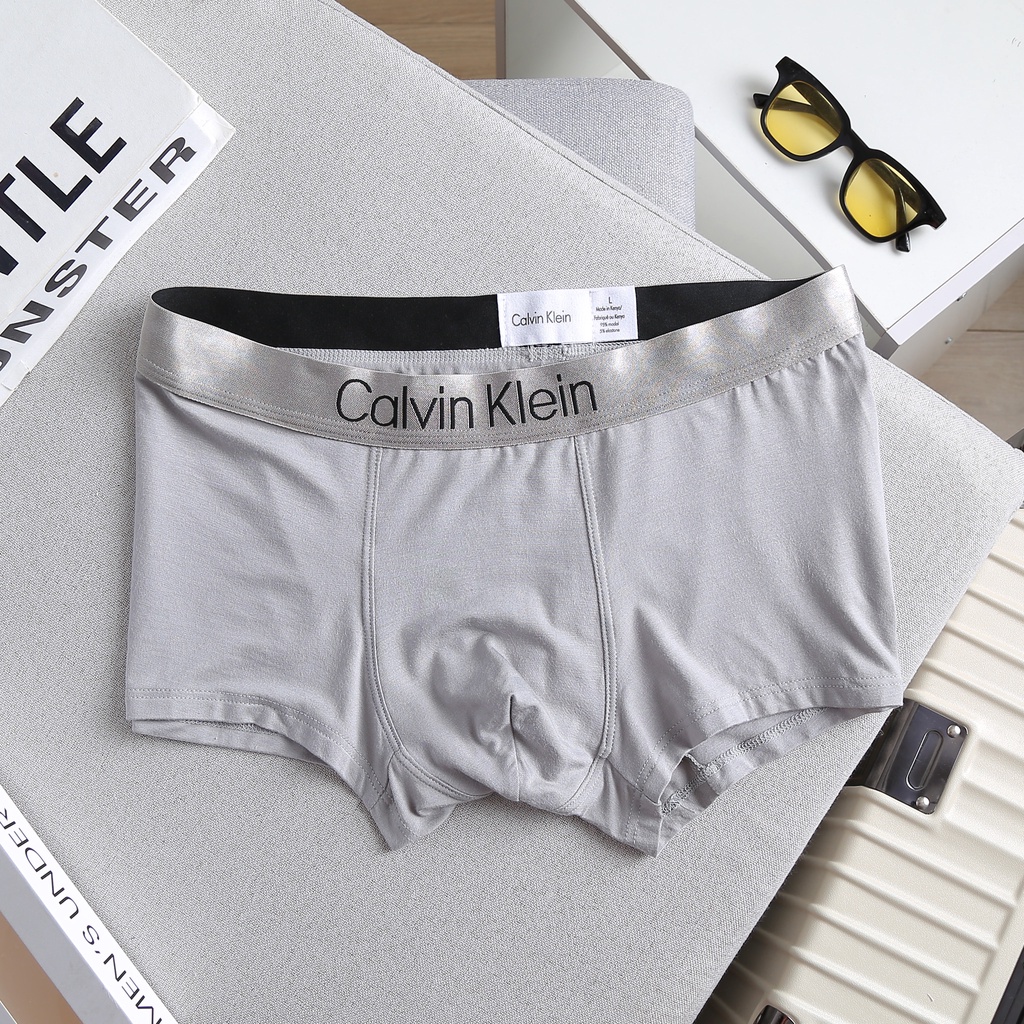 Quần Lót Nam Quần Sịp Boxer Nam Cê Ka Vải Cotton 100% Nhẹ Thoáng Mát Co Giãn CKA04