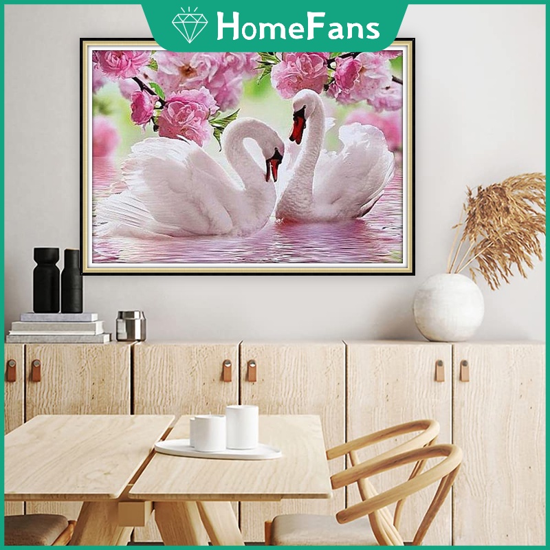 Bộ Tranh Đính Đá 5D Tự Làm 70x50cm Dùng Trang Trí Nhà Cửa