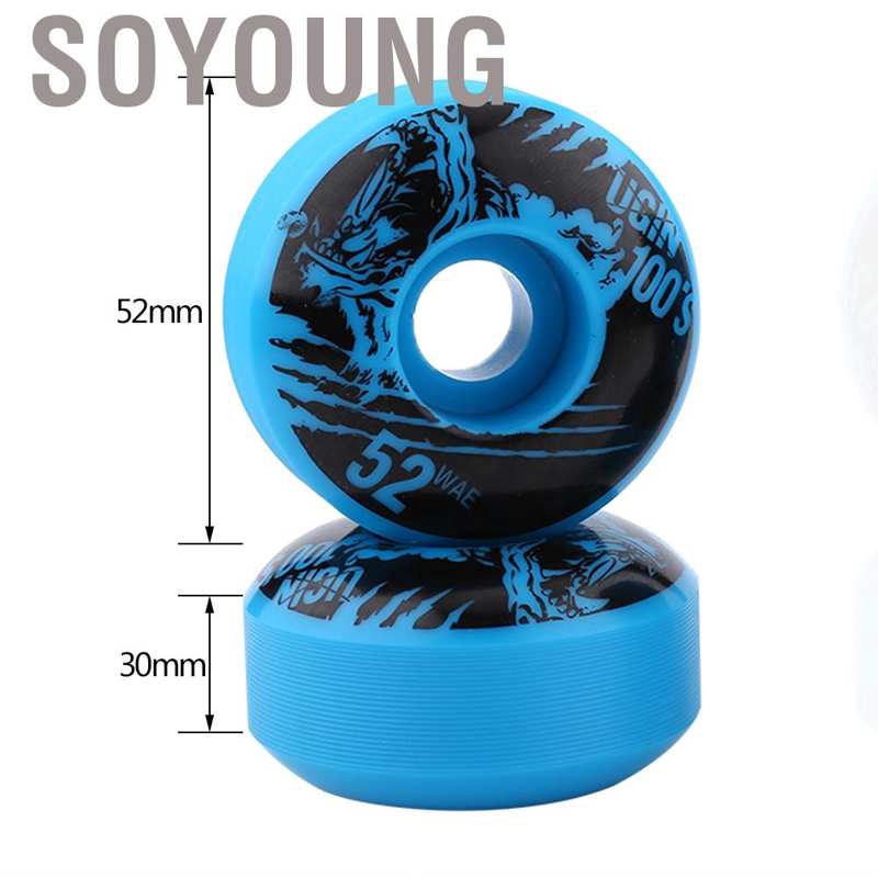 Bộ 4 Bánh Xe Cho Ván Trượt Màu 52mm X 30mm Tiện Dụng