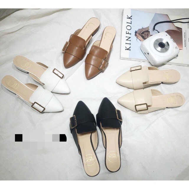 Sục Nữ KÈM MÓC VUÔNG gót thấp Dễ ĐI Siêu Xinh Thanh Lịch Trang Nhã | BigBuy360 - bigbuy360.vn