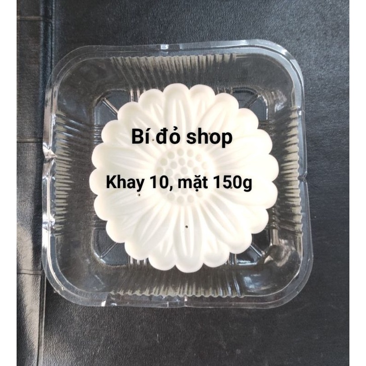 Size 200g - COMBO 100 TÚI HÀN MIỆNG + 100 KHAY size 10 đựng bánh trung thu 200g
