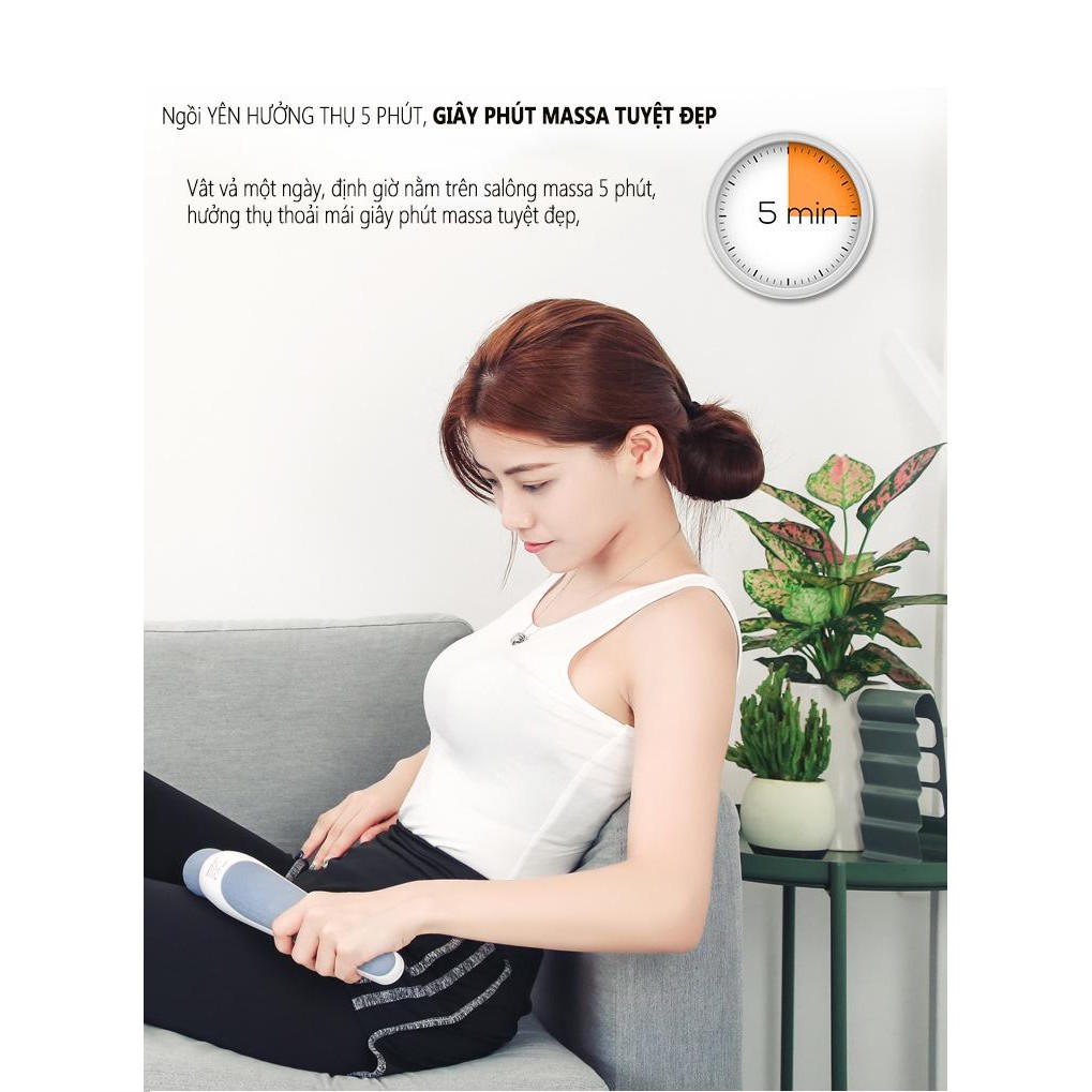 Máy massage toàn thân mini đa năng tay cẩm, rung động massage cơ bắp toàn thân